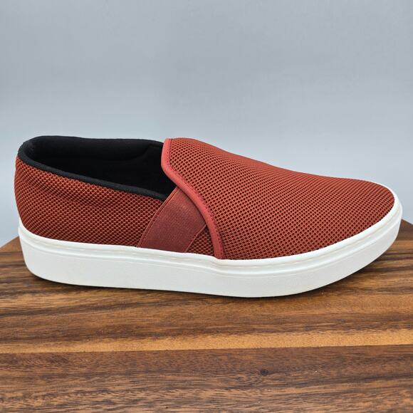 Eileen Fisher Shoes Womens 9.5 Red Stretch Knit Serrano Slip On Comfort Sneakers - Picture 1 of 8